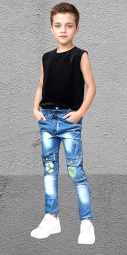 Image of Kids Boys Casual 6 Pocket Trouser Pants Super Trendy Cotton Pants.Daily Pants for Kids,Boys.Casual Jeans.Boys Trouser Pants.Funky Pants for Boys.