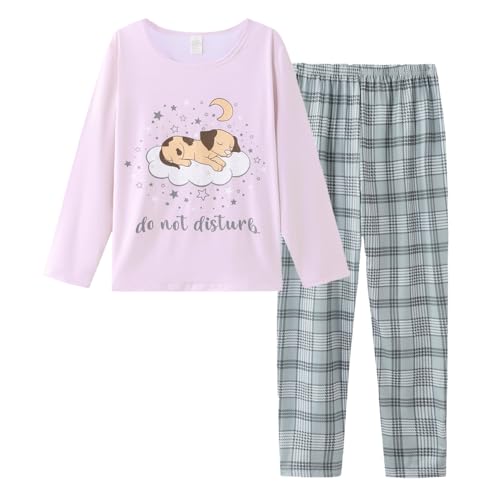 YIJIU Women's Sleepwear Long Sleeve Top and Pants Pajama Set Panda Print Nighty