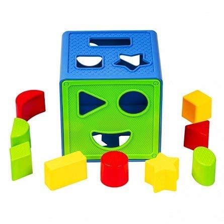 TNEMEC Baby Blocks Shape Sorter Toy - Childrens Includes 9 Shapes Color Recognition Toys with Colorful Cube Box Boys & Girls (B09W5Z8QHT) Amazon Price History, Amazon Price Tracker