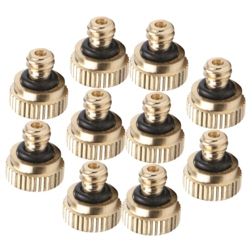CIMAXIC Misting Nozzle Sprayer 10pcs Low Pressure Nozzle Heads Rustproof and Leakproof for Garden and Outdoor Use
