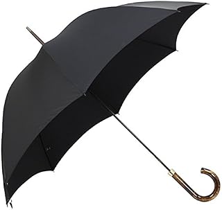 [狐狸伞] FOX UMBRELLAS 男士 长伞 黑色 GT18 HORN INSET HARDWOOD HANDLE BLACK [平行进口商品]