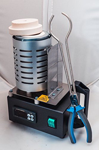HandyMelt Melting Furnace Melt Scrap Gold & Silver Bars-Easy Handle Pour 110V - Made in Italy