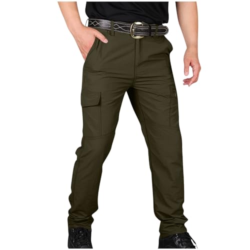 Men's Cargo Pants Lightweight Button Down Solid Color Trousers Soft Comfy Fashion Quick Dry Lounge Hiking Outfits