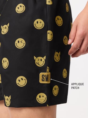 Image of The Souled Store Official Stranger Things: Hawkins Mens and Boys Regular fit Graphic Printed Cotton Green Color Men Boxer Shorts