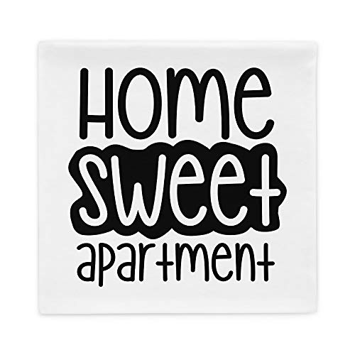 Home Sweet Apartment All-Over Print Basic Pillow Case | Cute Home Sweet Home Gift | First Apartment | Housewarming Gift | Housewarming Pillow | New Apartment | Home Sweet Home | Gift from Realtor