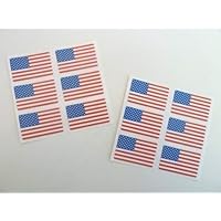 Mini Sticker Pack, 33x20mm Rectangle, Self-Stick USA Labels, United States of America Flag Stickers