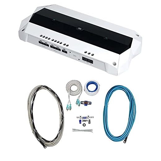 JBL MA4505 1800 Watt 5-Channel Marine Audio Boat Amplifier+Amp Wire Kit