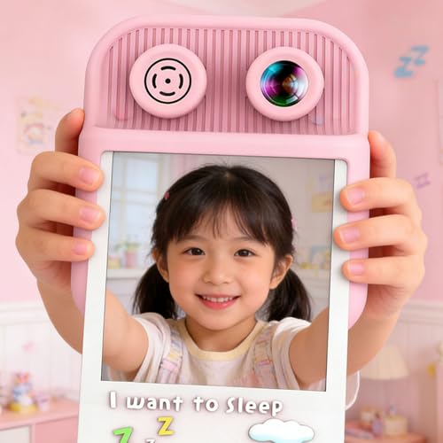 Cámara para niños resistente a caídas con funda protectora y kit de impresión 2