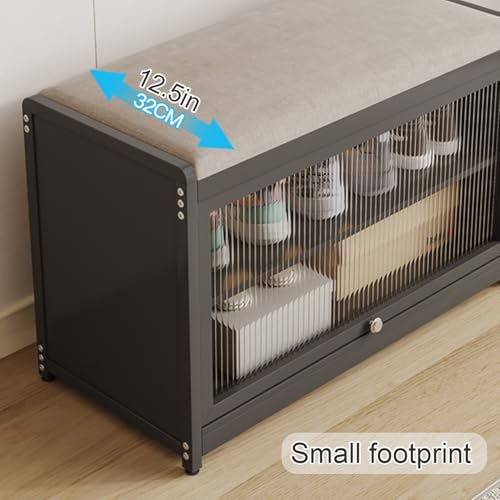 Banc de rangement à chaussures pour optimiser les petites entrées - 5