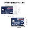 DFsucces Set of 5 Double Sided Plastic Card Holder Waterproof Plastic Badge Holder ID Card Badge Holder ID Card Credit Card Protector with Thumb Slots (Horizontal) #1