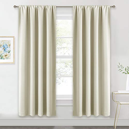 Image of RYB HOME Extra Wide Curtains for Bedroom Living Dining Room 72 inches Long