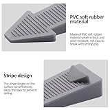 Door Stop, Pack of 4 Arrow Shape Door Stopper Floor, Height Adjustable, Scratch-Resistant, Non-Slip Door Wedge, Rubber, Non-Toxic, No Unpleasant Odour Door Buffers, Protection for Balcony Door - Image 4