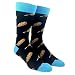 Socksmith Mens' Novelty Crew Socks "Corndog" - Black