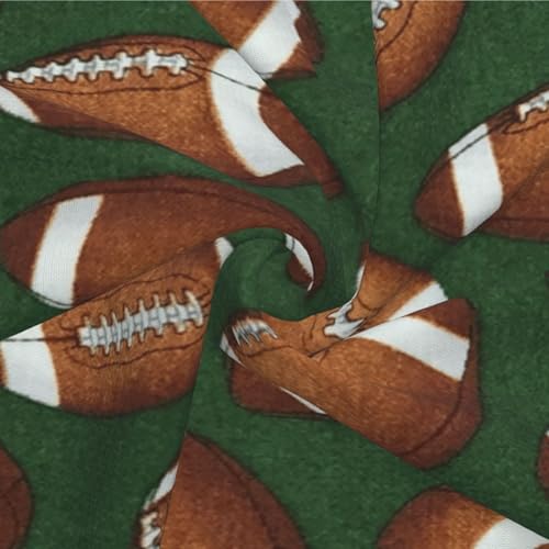 Housses de coussin football vert en imitation lin resistante avec zip invisible