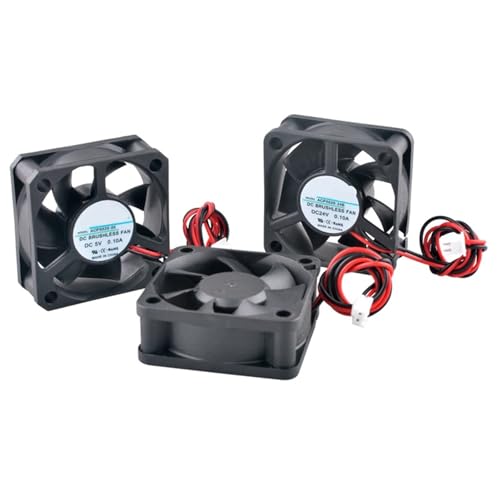 Ventilador axial ACP5020 de 50 mm, 5 V/12 V/24 V, 50 x 50 x 20 mm, 2 pines, for refrigeración de fuente de alimentación, cargador e inversor.(DC24V oil bearing)