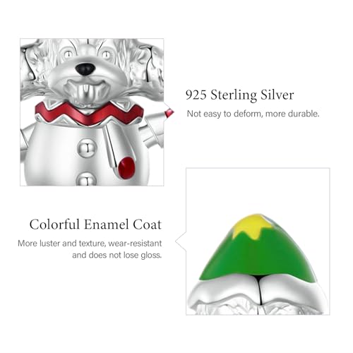 Image of GNOCE Pet Dog Bowl Bead Charm For Women, S925 Sterling Silver Bead Charm NecklaceBracelet for Her, Jewelry Gift