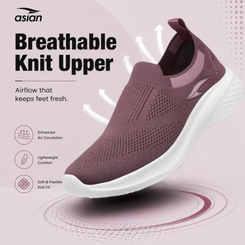 Image of ASIAN Breeze-02 Women Walking Shoes | Lightweight, EVA Sole Grip with Soft Memory Foam Comfort for Daily Walking