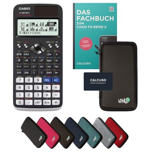 Casio fx-991DE X inkl. Schutztasche Schwarz & Fachbuch (128 Seiten, DIN A5) – Wissenschaftlicher Rechner – Smart Set Casio fx-991DE X inkl. Schutztasche Schwarz & Fachbuch (128 Seiten, DIN A5) – Wissenschaftlicher Rechner – Smart Set