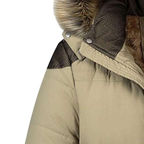 Manteaux longs d'hiver pour hommes coupe-vent imperméable avec doublure polaire