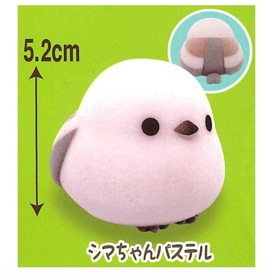 Amazon | ふくふくシマエナガ ほわほわフロッキーソフビ 花日和