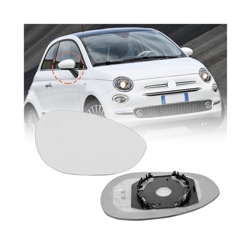 Rétroviseur extérieur réglable avec miroir grand angle pour Fiat 500 de 2007-2023