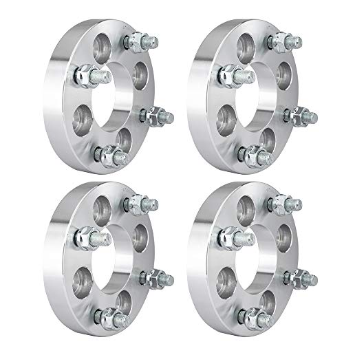 TRIBLE SIX 4Pcs 1'' 25mm Wheel Spacers 4x100mm to 4x114.3mm 4x4.5'' 4 Lug Adapters 67.1mm CB 12x1.5 Studs Replacement for Accord Civic Cobalt Spark Acura Integra