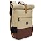 EverVanz Sac à Dos Hydrofuge 17 Pouces Ordinateur Portable - Roll Top USB Voyage École