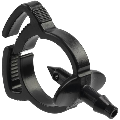 AERZETIX - Lot de 10 Prises d'Eau Jonctions Autoperçantes Ø5 mm avec Collier Clip de Serrage Raccord de Piquage pour Arrosage Goutte à Goutte Ø16-18 mm en Plastique...