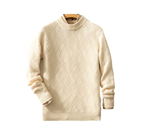 Pull en tricot 100 % pur cachemire homme col rond doux taille L