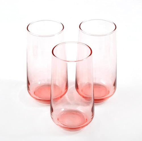 Miniatura 6 de Biandeco Allegra - Juego de 3 vasos de vidrio altos 16 onzas transparente