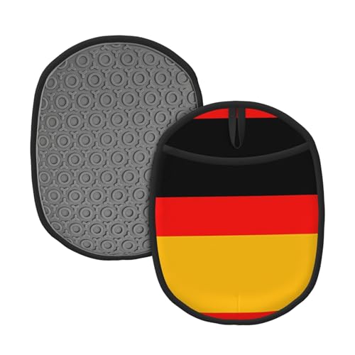 2 alfombrillas de silicona con la bandera de Alemania, para mesa de cocina, picnic al aire libre, olla caliente (1-2 piezas opcionales)