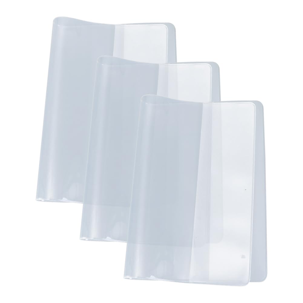 FSSTUD 6 Pcs 320 x 220 mm A5 Size Clear Notebook Cover Soft Plastic Notebook Covers Waterproof Journal Cover Exercise Book Covers Transparent Book Protector Sleeves for School Office