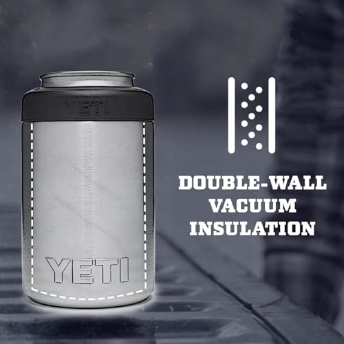 YETI Rambler 12 oz. Colster Can Insulator for Standard Size Cans, Olive/King Crab Orange — view 5