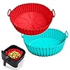 2 Pack Air Fryer Silicone Liners Po...