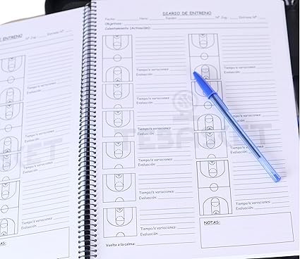 TEBASKET Livre treinador de basquetebol: Gestão completa da temporada com diários de treino, folhas de notas e muito mais