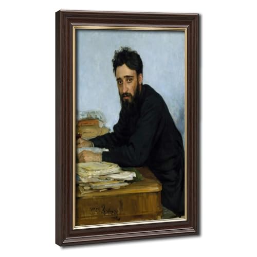 Toile Ilia Repin Garshin 1884 décoration murale bureau cadre 20x30