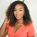 Fulcrum Goddess Box Braids Crochet Hair 12 Inch, 9 Packs Box Braids Crochet Hair for Women, Crochet Braids with Curly Ends (12Inch, T30#)