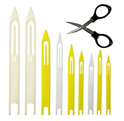 Fishing Net Repair Needle Kit: 9pcs Fish Cast Net Shuttles for Weaving and Sewing