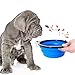 PETSATION – Faltbarer Hundenapf für unterwegs [Das Original] Reisenapf, Fressnapf & Wassernapf für Hunde - 350 ml Trinknapf, ideal für Reisen, Spaziergänge & Alltag – Leicht, kompakt (350ml, Blau)