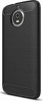 Microcase Motorola Moto G5S Brushed Carbon Silikon K l f Siyah Renk