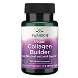 Swanson Vegan Collagen Builder - Featuring Dermaval - Hair, Skin, Nail Health - 60 Veg Caps
