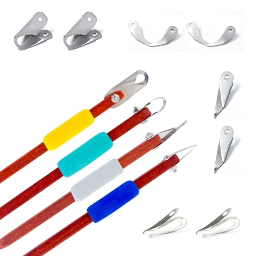 12 Pcs Professional Pottery Carving Tools, 304 Stainless Steel Adjustable-Angle Carving Tools Ceramics (12 Pcs Pottery Carving Tools Set)