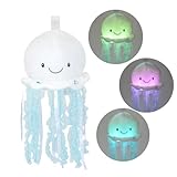 Cuddle Barn - Original Jellyfish Bubbles | Soft Jelly Fish Plush Toy | Hanging Loop | Gentle Color Changing Lights | Plays Ocean Melodies - Gift for Baby, Toddlers, Kids - 18 Inches