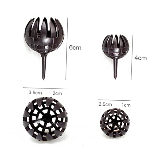 Togeval 20Pcs Flower Fertilizer Orchid Planter Pots Plastic Container Fertilizer Baskets Fertilizer Control Bonsai Plant Pot Hanging Basket Slow Release Fertilizer Flowerpot Coffee Boxed #TOP1