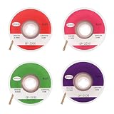 ACOLY 4-teiliges Kupfer-Entlötlitzen-Set – 2 mm/2,5 mm/3 mm/3,5 mm, No-Clean, zur Lötzinnentfernung bei der Demontage elektrischer Bauteile
