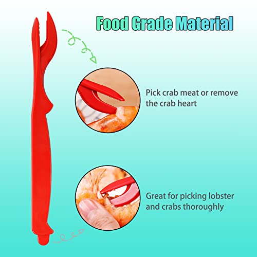 7Pcs Crab Claw Crackers And Tools Set, Seafood Tools Set Crab Leg Crackers And Picks Tools Including 2 Lobster Shell Crackers And 4 Seafood Forks Kit #TOP4