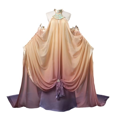 CosFantasy Women's Cosplay Costume Dress Gown Gradient Chiffon Satin Dress Halloween Outfit Size XL