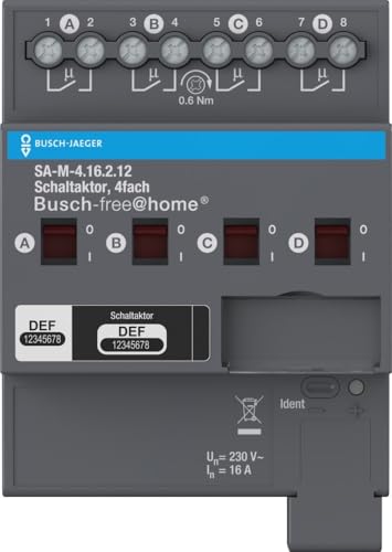 Busch Jaeger SA-M-4.16.2.12 automatise les modules rail DIN free@home