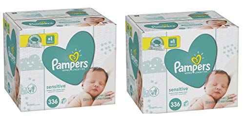 Image of Pampers Baby Wipes Sensitive 12 count Pop-Top Packs, 672 Wipes Total