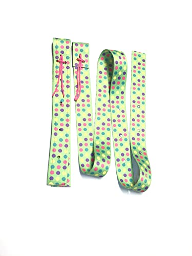 Lime Green with dots Cinch Strap Cinch Latigo and Off Billet 2"